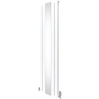 Paneelheizkörper mit Spiegel 1800 x 425mm & Thermostatventile Wandheizkörper Glänzend Weiß Kohlenstoffstahl Wohn- Badezimmer Küche [Inkl. Paneelheizkörper mit Spiegel 1800 x 425mm & Thermostatventile Wandheizkörper Glänzend Weiß Kohlenstoffstahl Wohn- Badezimmer Küche [Inkl. von MONSTER-SHOP