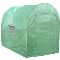 Monster-shop - Polytunnel mit Folie Gewächshaus Treibhaus Tomatenhaus Pflanzenhaus Folientunnel 19mm 2.5m x 2m von MONSTER-SHOP