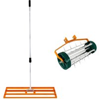 Rasenrakel 100cm und rollender Rasenlüfter Orange 1.9m Rasenrakel 100cm und rollender Rasenlüfter Orange 1.9m von MONSTER SHOP