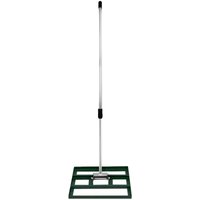 Monster Shop - Rasenrakel 50cm x 32cm Levelingrake Rasen Rake Rakel zum Sanden Stahl Grün Flächenebener Verzinkter Stahl 1,2 – 1,9m Verlängerbarer von MONSTER SHOP