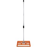 Rasenrakel 50cm Levelingrake Rasen Rakel Rake Stahl Orange 1.9m Flächenebener von T-MECH