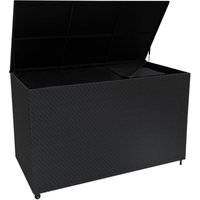 Rattan Garten-Aufbewahrungsbox Schwarz – Kissenbox 996L für Terrasse von MONSTER SHOP