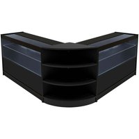 Schwarzes Verkaufstheken-Set Andromeda LED-Beleuchtung C1200 LM60 Abschließbare Schwarzes Verkaufstheken-Set Andromeda LED-Beleuchtung C1200 LM60 Abschließbare von MONSTER SHOP