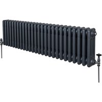 Traditioneller 3-Spalten-Heizkörper Zentralheizung Anthrazitgrau 300 x 1192mm Traditioneller 3-Spalten-Heizkörper Zentralheizung Anthrazitgrau 300 x 1192mm von MONSTER-SHOP