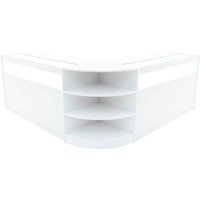 Weißes Ladentheken-Set Theseus LED Licht B1500 LM60 Abschließbare Einrichtung von MONSTER SHOP