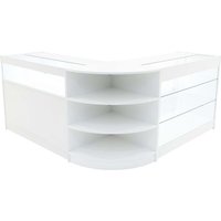 Weißes Ladenthekenset Demeter mit LED-Leuchte – K1200 B1200 LM60 von MONSTER SHOP