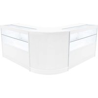 Weißes Ladentresen-Set Selene LED-Beleuchtung C1200 CM60 Einzelhandelsdisplay von MONSTER SHOP