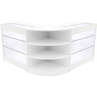 Weißes Verkaufstheken-Set Apollo LED-Licht K900 LM60 Display mit 3 Ebenen Weißes Verkaufstheken-Set Apollo LED-Licht K900 LM60 Display mit 3 Ebenen von MONSTER SHOP