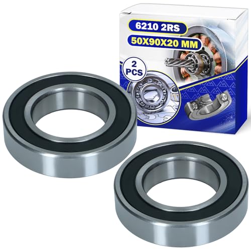 2 Stück Kugellager 6210 2RS für den Motor mit Größe 50x90x20 mm - MONTERAL 2 Stück Kugellager 6210 2RS für den Motor mit Größe 50x90x20 mm - MONTERAL von MONTERAL