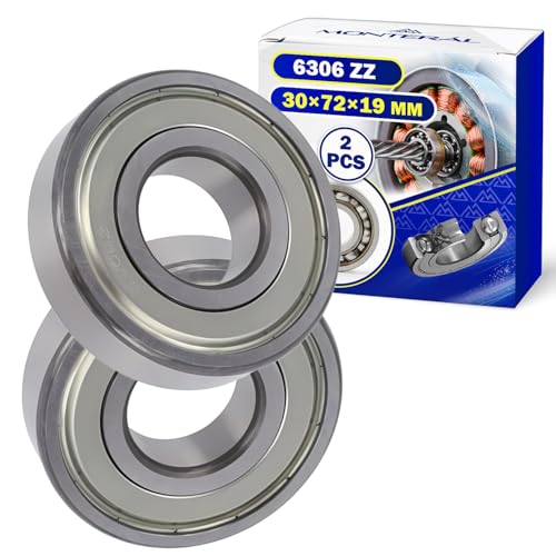 2 Stück Kugellager 6306 ZZ für den Motor mit Größe 30x72x19 mm - MONTERAL von MONTERAL