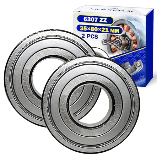 2 Stück Kugellager 6307 ZZ für den Motor mit Größe 35x80x21 mm - MONTERAL von MONTERAL