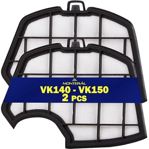 2 Stück Staubsauger Filter für Vorwerk Kobold VK 140 VK 150 Satz Motorschutzfilter mit 10 Jahren Garantie - Monteral von MONTERAL