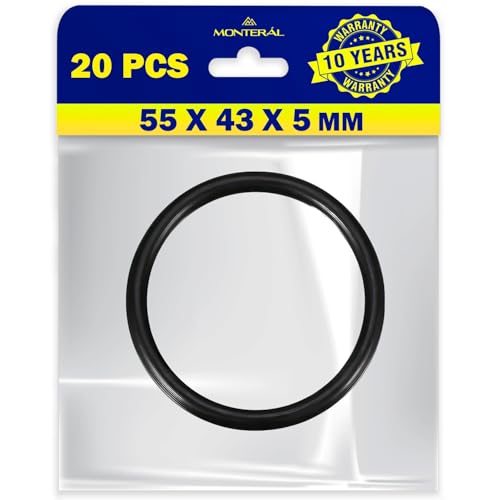 20 Stück O Ring 55 x 43,4 x 5,2 mm Dichtungsringe Set mit Garantie 10 Jahre - Monteral von MONTERAL