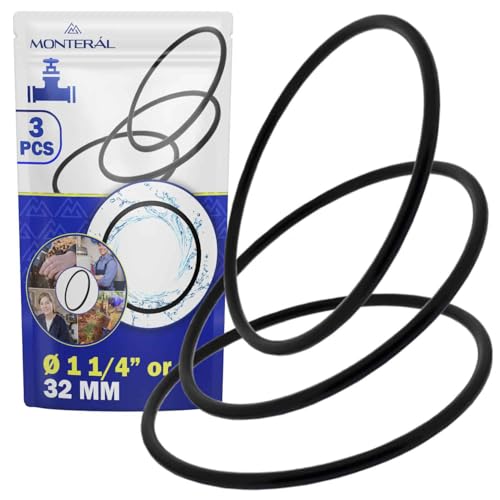 3 Stück Siphon Dichtung mit Durchmesser von 1 1/4” oder 32 mm aus Flexiblem Kunststoff - MONTERAL 3 Stück Siphon Dichtung mit Durchmesser von 1 1/4” oder 32 mm aus Flexiblem Kunststoff - MONTERAL von MONTERAL