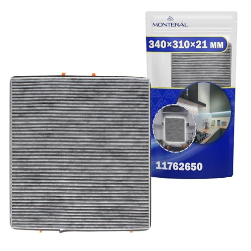 Aktivkohlefilter Dunstabzugshaube DKF 25-P DKF25-P DKF25P 340x310x21 mm Dunstabzugshaube mit Original Code 11762650 28996430EU1 für Miele - MONTERAL von MONTERAL