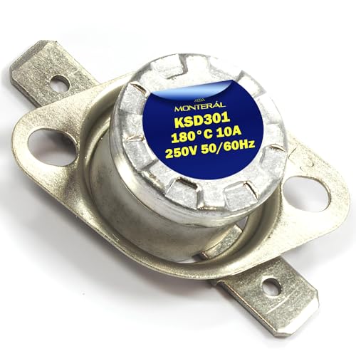 Bimetall Thermostat KSD301 mit Temperaturbegrenzer 180°C 10A 250V 50/60Hz - MONTERAL von MONTERAL