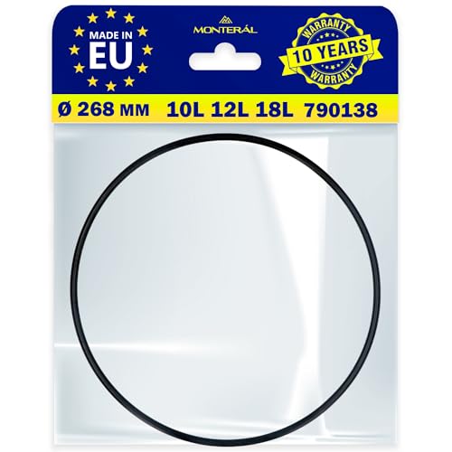 Dichtung für Schnellkochtopf Durchmesser Ø 268 mm mit dem Originalcode 790138 für SEB Tefal 10L 12L 18L - MADE IN EU - Garantie 10 Jahre - MONTERAL Dichtung für Schnellkochtopf Durchmesser Ø 268 mm mit dem Originalcode 790138 für SEB Tefal 10L 12L 18L - MADE IN EU - Garantie 10 Jahre - MONTERAL von MONTERAL
