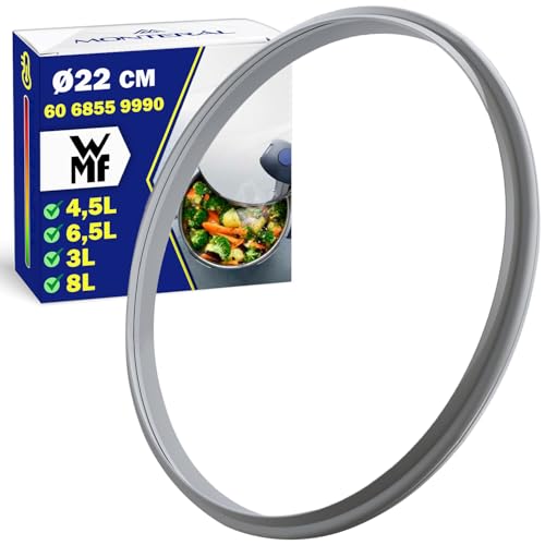 Dichtungsring für WMF Schnellkochtopf Ø 22 cm mit dem Originalcode 60 6855 9990 6068559990 Garantie 10 Jahre - Monteral von MONTERAL