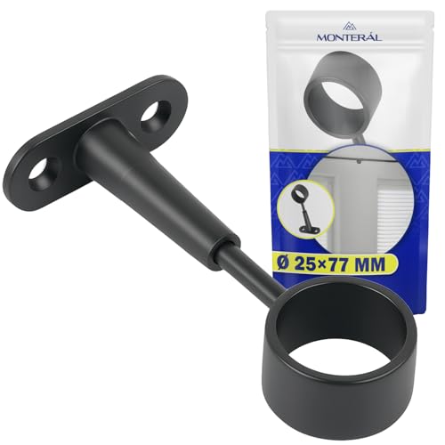Durchlaufträger für Gardinenstange, Ø 25 x 77 mm, mattschwarz, 10 Jahre Garantie MONTERAL Durchlaufträger für Gardinenstange, Ø 25 x 77 mm, mattschwarz, 10 Jahre Garantie MONTERAL von MONTERAL