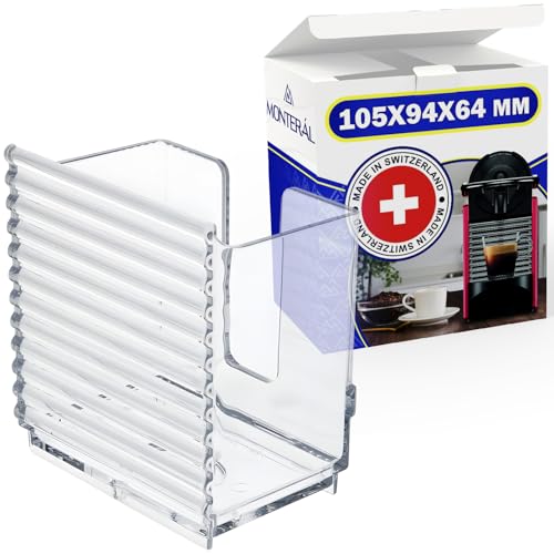 Kapselbehälter Kapsel Kaffeemaschine Hat den Originalcode MS-0062592 für Nespresso Pixie für Krups - MADE IN SWITZERLAND - Garantie 10 Jahre - MONTERAL von MONTERAL
