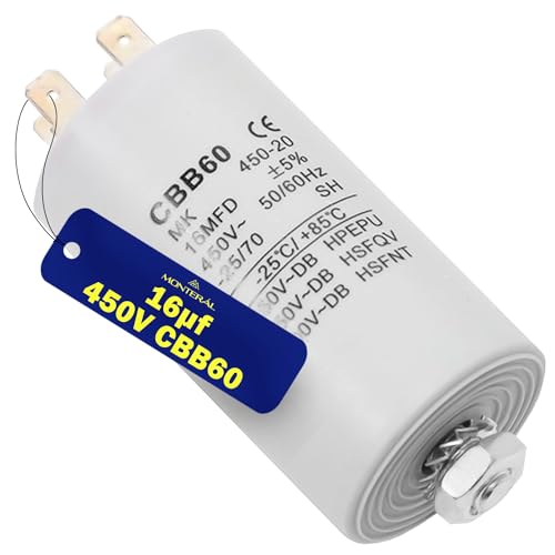 Kondensator 16µf 450V Anlaufkondensator CBB60 Garantie 10 Jahre - MONTERAL von MONTERAL