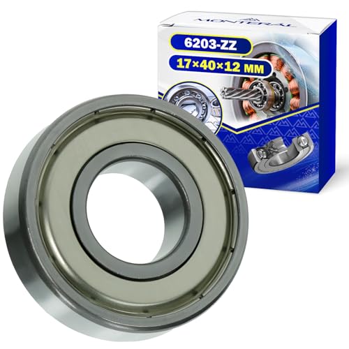 1 Stück Kugellager 6203 ZZ für den Motor mit Größe 17x40x12 mm - MONTERAL 1 Stück Kugellager 6203 ZZ für den Motor mit Größe 17x40x12 mm - MONTERAL von MONTERAL