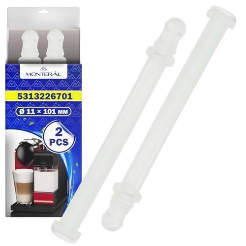 MONTERAL 2 Stück Milchschlauch für Kaffeemaschine, Ø 11 x 101 mm, mit Originalcode 5313226701 für DeLonghi EN520 - 10 Jahre Garantie von MONTERAL