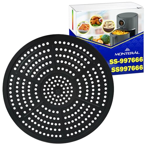MONTERAL Airfryer Gittereinsatz mit Gitter für Fritteuse mit dem Originalcode SS-997666 SS997666 für Tefal - Garantie 10 Jahre von MONTERAL