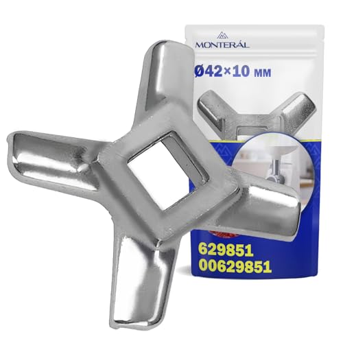 MONTERAL Fleischwolf Messer für Küchenmaschine Ø 42 x 10 mm mit Originalcode 629851 00629851 für Bosch für Balay für Siemens für Constructa für Neff - Garantie 10 Jahre von MONTERAL