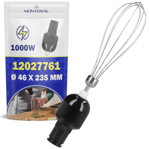 MONTERAL Schneebesen mit Getriebe für Stab Mixer Ø 46x235 mm mit Originalcode 12027761 für Bosch ErgoMixx Style 1000W - Garantie 10 Jahre von MONTERAL