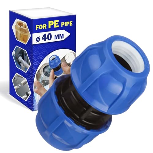 Muffe Klemmverbinder Ø 40 mm und Winkel 90° aus Polypropylen PP Fitting für die Verbindung von Polyethylen PE Rohr - MONTERAL Muffe Klemmverbinder Ø 40 mm und Winkel 90° aus Polypropylen PP Fitting für die Verbindung von Polyethylen PE Rohr - MONTERAL von MONTERAL