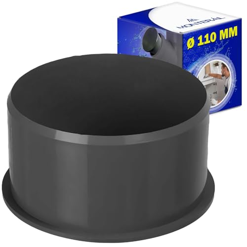 Muffenstopfen Ø 110 mm aus PVC für Abwasserrohre Stopfen für PVC Rohr Garantie 10 Jahre - MONTERAL von MONTERAL