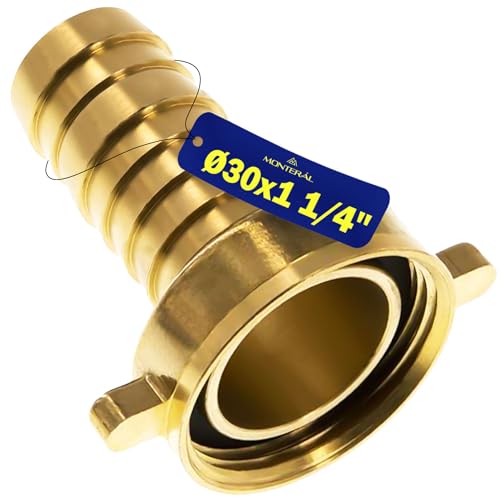 Schlauchtülle aus Messing für Anschlussschlauch mit Durchmesser Ø 30 mm und Innengewinde 1 1/4” - Garantie 10 Jahre - MONTERAL Schlauchtülle aus Messing für Anschlussschlauch mit Durchmesser Ø 30 mm und Innengewinde 1 1/4” - Garantie 10 Jahre - MONTERAL von MONTERAL