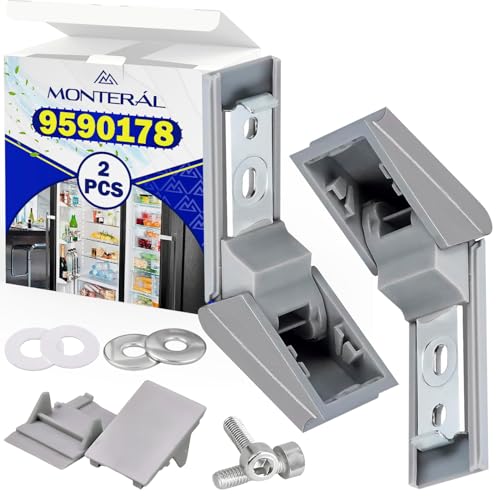MONTERAL Set Scharniere für Liebherr Kühlschrank Ersatzteile Türgriff Haben die Originalcode 9590178 9590124 9590190 - Garantie 10 Jahre von MONTERAL