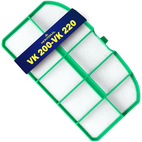Staubsauger Filter für Vorwerk Kobold VK200 VK220 - Motorschutzfilter mit Garantie 10 Jahre - MONTERAL von MONTERAL