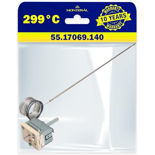 Thermostat für Backofen 299°C mit dem Originalcode 8032828 8040983 für Amica 55.17069.140 für Ego - Garantie 10 Jahre - MONTERAL von MONTERAL