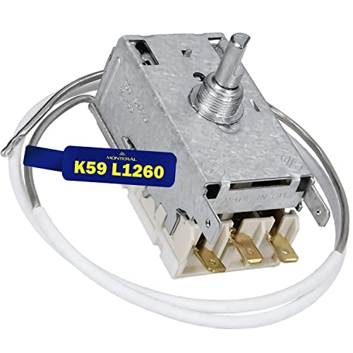 Universal-Thermostat für Kühlschrank mit 3 Kontakten K59 L1260 MONTERAL von MONTERAL