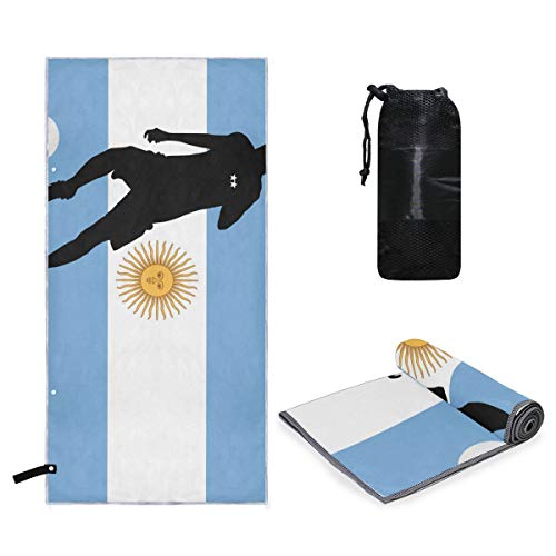 MONTOJ Argentinien Flagge Fußball Utopia Handtücher Badetücher Premium Badetücher Pool Handtücher von MONTOJ