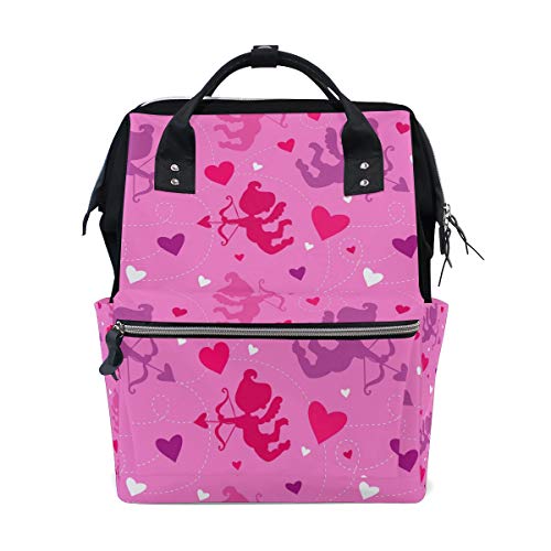 MONTOJ Cupids and Love Hearts Canvas Rucksack Travel Campus von MONTOJ