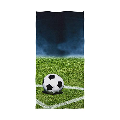 MONTOJ Fußballfeld-Eck-Fußball-Handtuch, weiche Baumwolle, extragroß, schnelltrocknend von MONTOJ