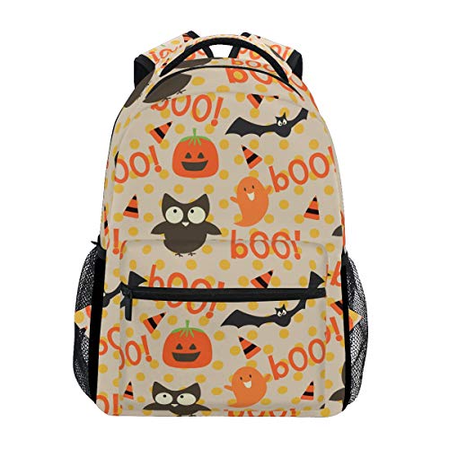 MONTOJ Gruseliger Halloween Boo Reisetasche Campus Rucksack Mehrfarbig 1 OneSize von MONTOJ