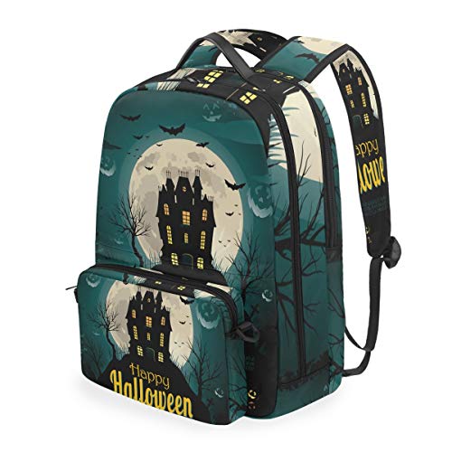 MONTOJ Halloween Hintergrund Campus Rucksack mit abnehmbarer Kreuztasche von MONTOJ