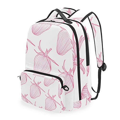 MONTOJ Pink Hollow Out Pear Reisetasche mit Kreuztasche Campus Rucksack von MONTOJ