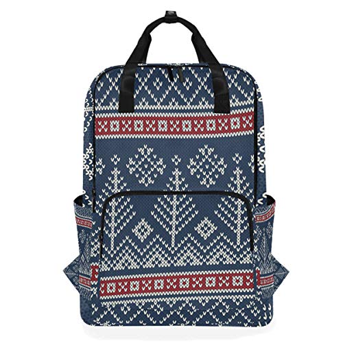 MONTOJ Reiserucksack, Nadelstrickmuster, Schulrucksack von MONTOJ