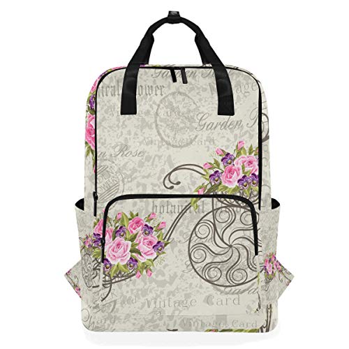 MONTOJ Reiserucksack, romantische Blumen, Rosa von MONTOJ