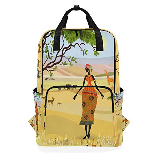 MONTOJ Reiserucksack Afrikanische Frau Schulrucksack MONTOJ Reiserucksack Afrikanische Frau Schulrucksack von MONTOJ