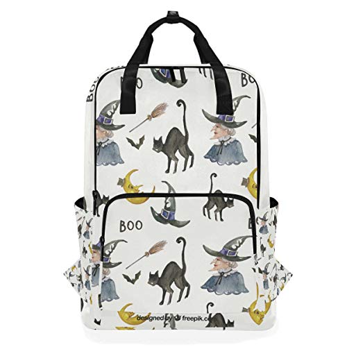 MONTOJ Reiserucksack Cartoon Katze und Hexe Schulrucksack von MONTOJ