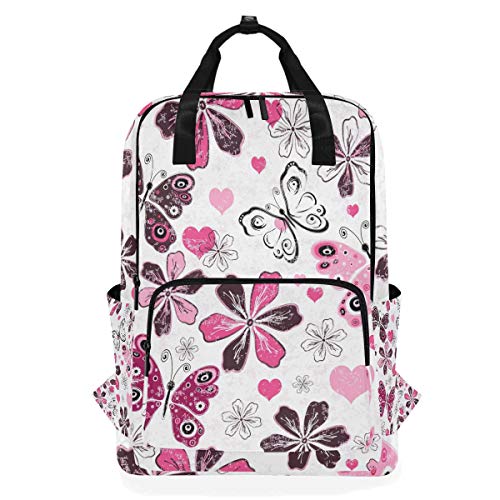 MONTOJ Reiserucksack Cartoon Schmetterling und Blume Schulrucksack von MONTOJ