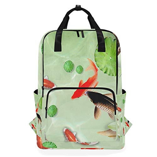 MONTOJ Reiserucksack Koi Lotus Flower Schulrucksack von MONTOJ