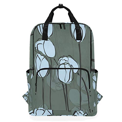 MONTOJ Reiserucksack Tinte Lotus Bud Malerei Schulrucksack von MONTOJ